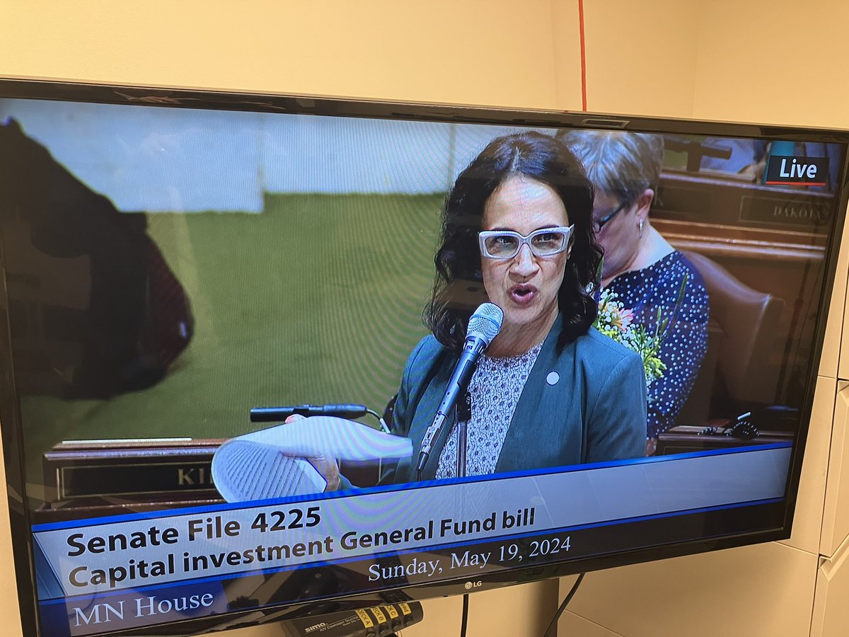 Civility restored for the moment in the House where they’ve moved on to the rarely controversial rural finance authority bill. Now moved on to a slimmed down all-cash capital investment bill that only requires a simple majority because no borrowing.