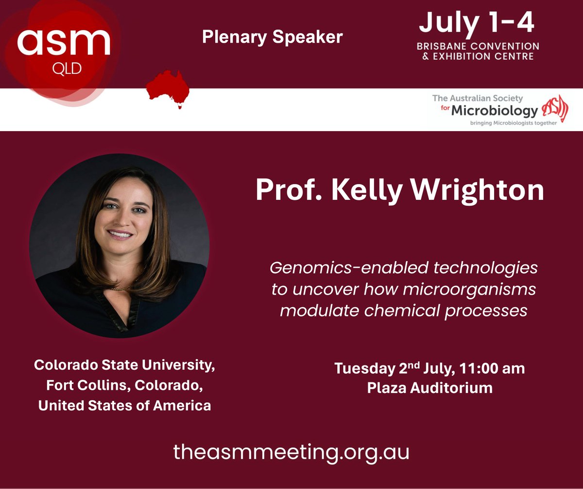 #ASM2024 Plenary Speaker highlight – Prof. Kelly Wrighton. Her lab's ecosystem-agnostic approach uncovers the mechanisms controlling microbial chemical transformations, with a focus on microbiomes and greenhouse gas emissions.