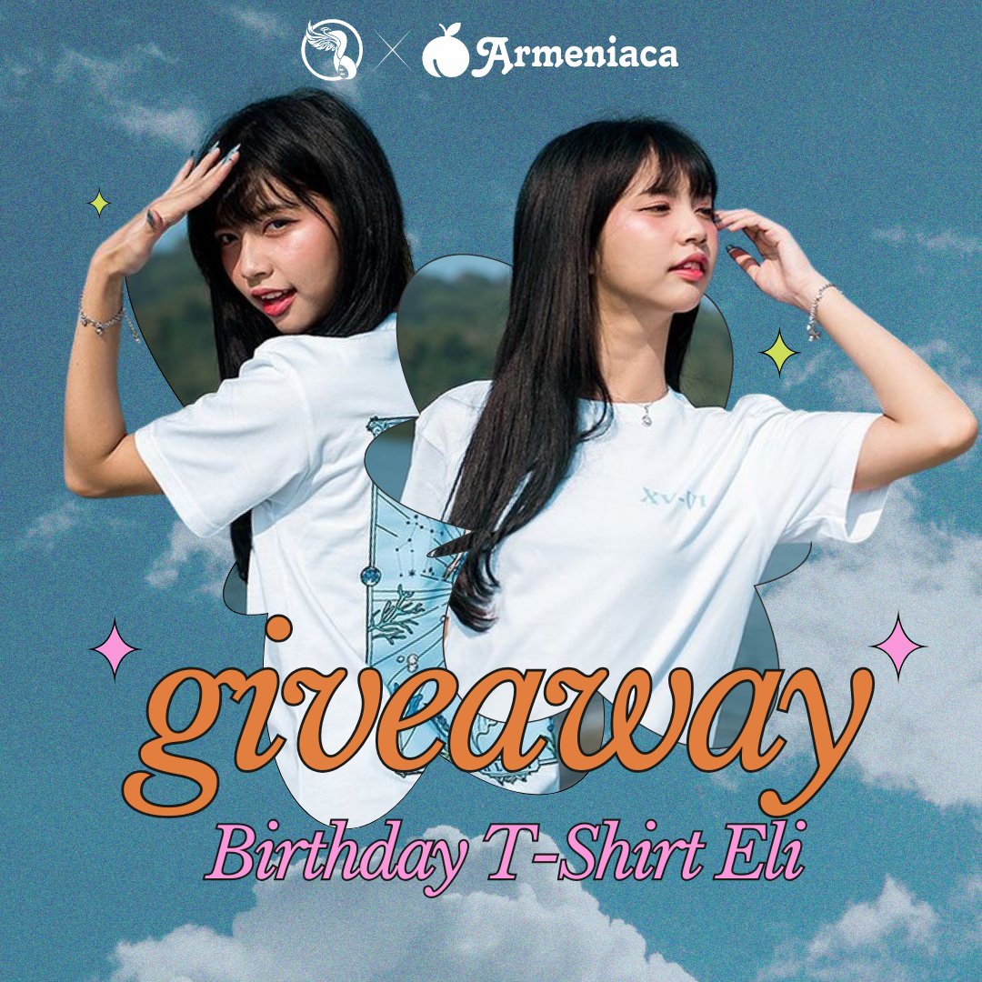 armeniaca15's tweet photo. GIVE AWAY ELI'S BIRTHDAY T-SHIRT

In collaboration with @Helismiley_OFC 

Follow @armeniaca15 &amp; @Helismiley_OFC, reply tweet ini dan berikan harapan untuk Ceu @H_EliJKT48 dengan hashtag #HappyHelismaDay

Winner will be annouced at May 24th. Good luck! https://t.co/Ul1miY9sZ9