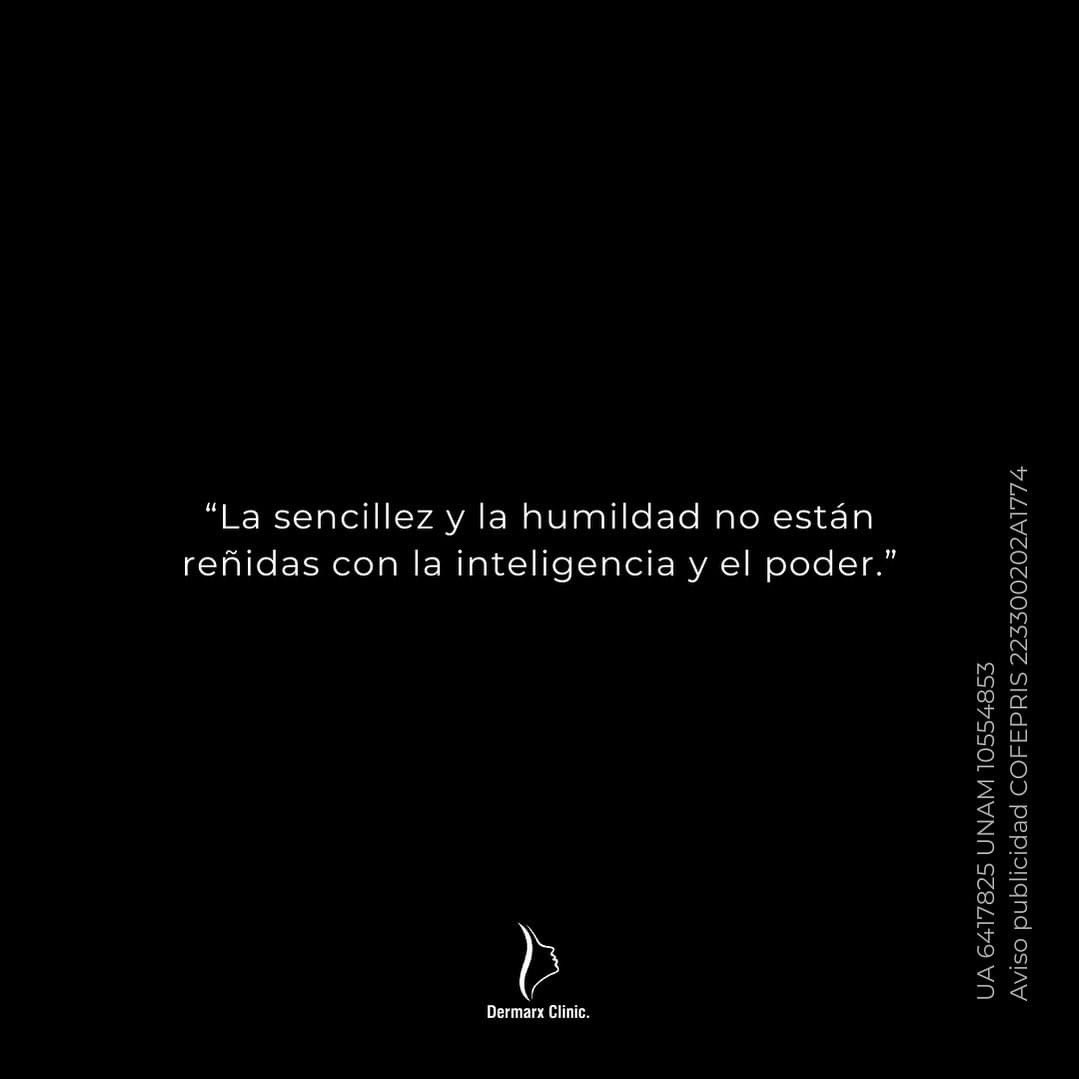 “La sencillez y la humildad no están reñidas con la inteligencia y el poder.”

#dermatology #dermatologocertificado #dermatologíaavanzada #welcometoskinhealthandwellness #dermarxclinic #instalaciones #dermacdmx #healthyskin #pielsana #saludybelleza