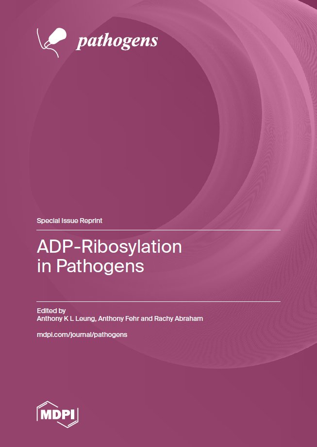 📢 New Special Issue Reprint is Out Now: #ADPRibosylation in #Pathogens 👨‍🎓 Guest Editors: Anthony K L Leung, Anthony Fehr, Rachy Abraham 👉 Download for Free or Order Online via @BooksMDPI 🔗 mdpi.com/books/reprint/…