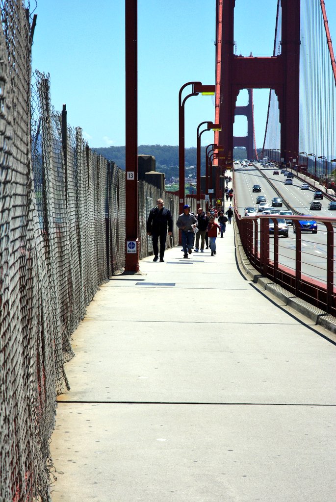 Golden Gate Bridge🌁
歩いてサンフランシスコ側に戻っていくよ😆　いい運動になる😆👍✨

PENTAX K200D + HD Pentax DA70mm F2.4 Limited
#pentax #CCD #photography #streetphotography #スナップ写真  #毎スナ #SanFrancisco