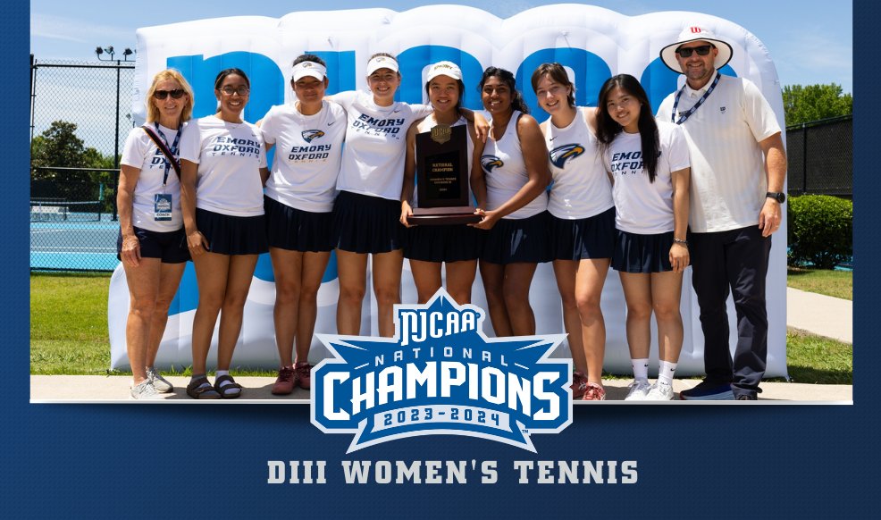 👑The Eagles claim ninth championship title! Oxford Emory wins the 2024 #NJCAATennis DIII Women's Championship in Chattanooga, TN. Full recap⤵️ njcaa.org/sports/wten/20…