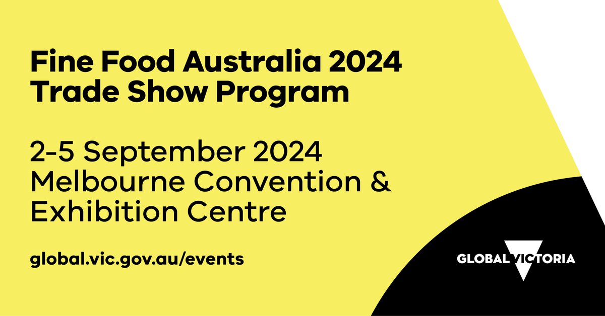Showcase your food innovation at Fine Food Australia 2024 🇦🇺 EoI's open for Global Victoria's Trade Show Program. Get pre-show support, access a dedicated exhibitor area, plus more. First Nations, innovative & growing companies in Victoria, apply now: go.vic.gov.au/4bes2Ab