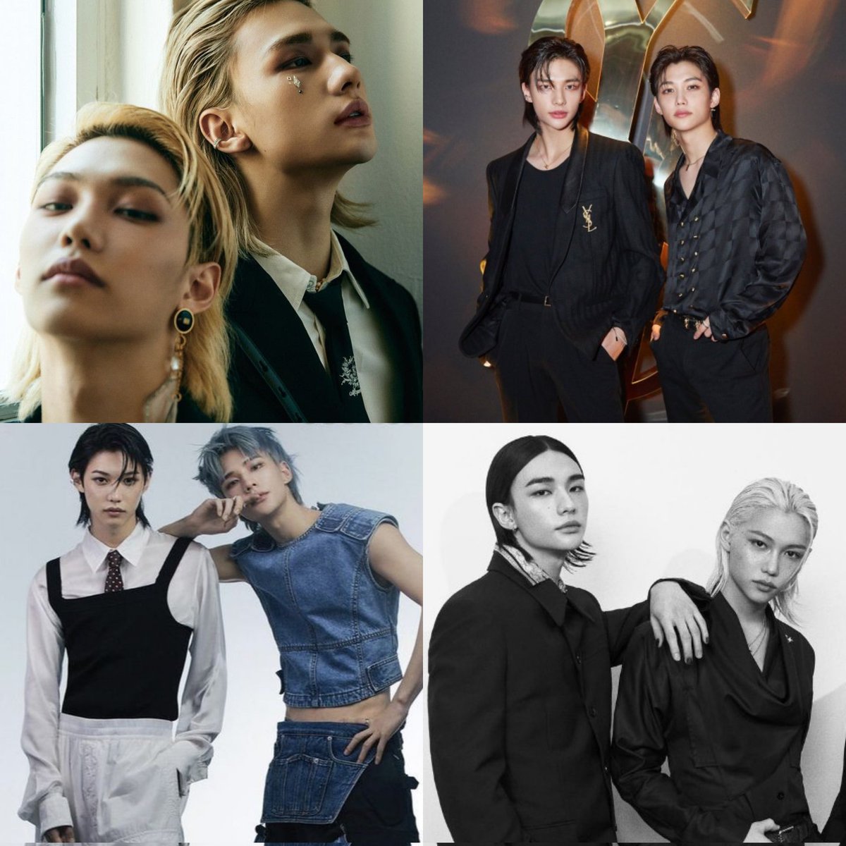One day hyunjin & felix just decided to rule fashion industry and then never stopped