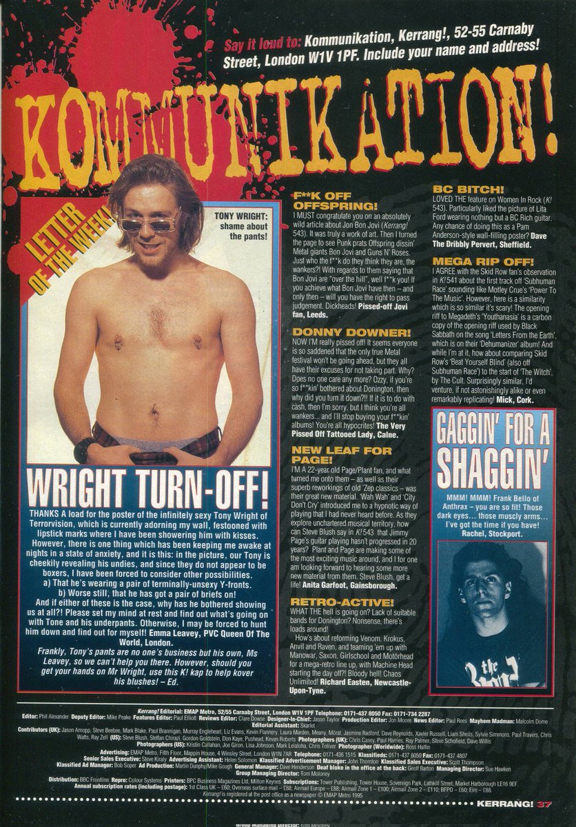 May 13, 1995 KERRANG KOMMUNIKATION