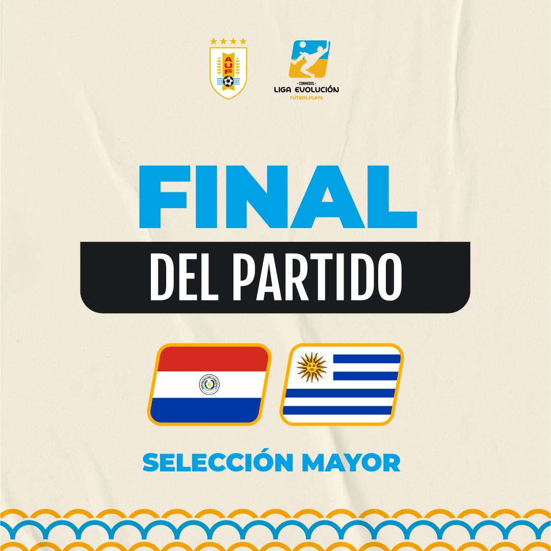 ⏹️ ¡𝗙𝗜𝗡𝗔𝗟 𝗗𝗘𝗟 𝗣𝗔𝗥𝗧𝗜𝗗𝗢! Paraguay 4-3 Uruguay ⚽ Enzo Ortíz (x3) 📌 Liga Evolución Zona Sur | MAYOR #ElEquipoQueNosUne