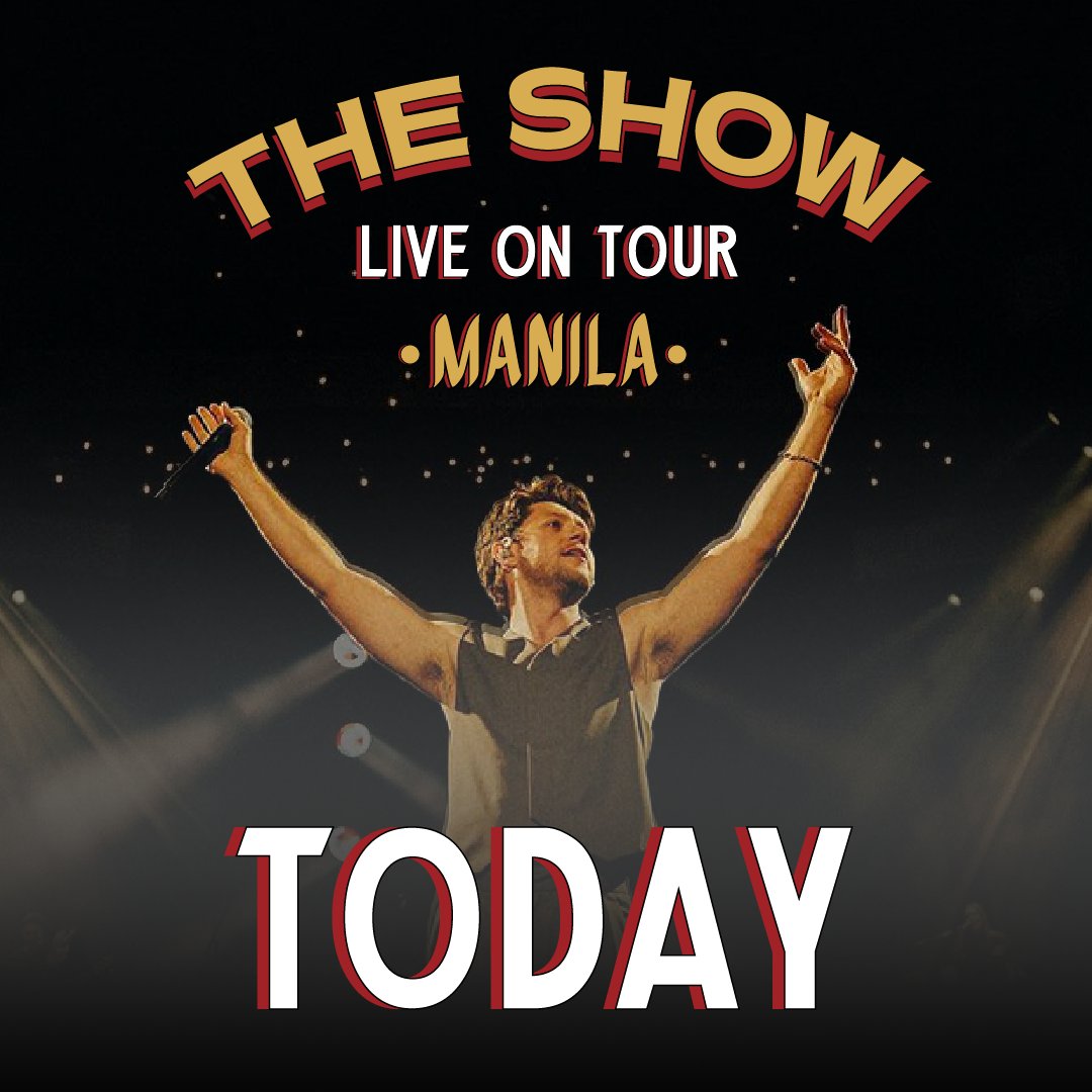 NiallOfficialPH's tweet image. All roads lead to MOA Arena today for The Show day! After 6 years of waiting... it's here...

Stay safe on your way, Filo Lovers and see you later.

#TheShowLiveOnTourPH
#NiallHoranInManila