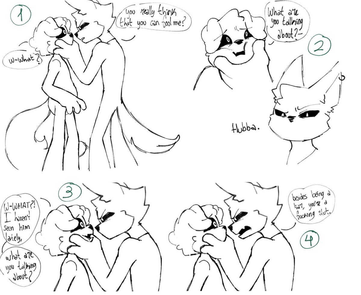 Okay, in this mini comic they're 
- Just Married
- Waiting for a child 

ALT Critters AU belongs to @/pachi_rizuu 

#ALTcrittersAU #dogdaze #catnip