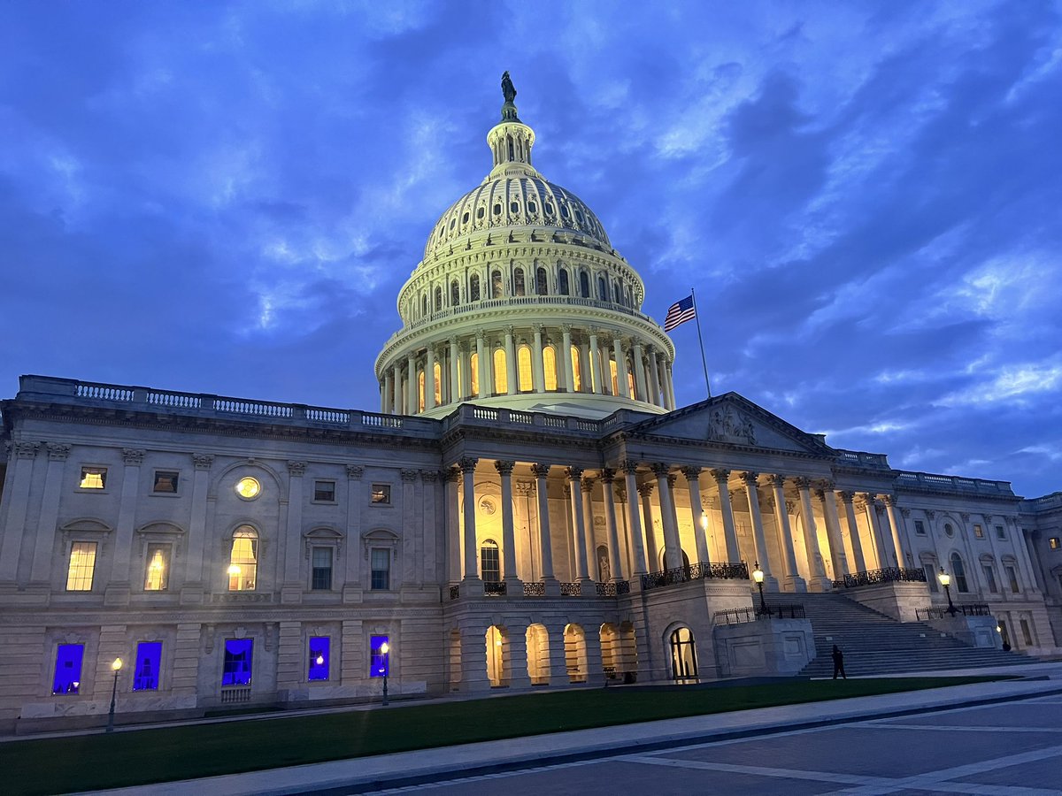 We’re kicking off National Police Week by lighting my Capitol office blue in honor of our nation’s brave law enforcement officers. The @HouseGOP will ALWAYS back the blue.