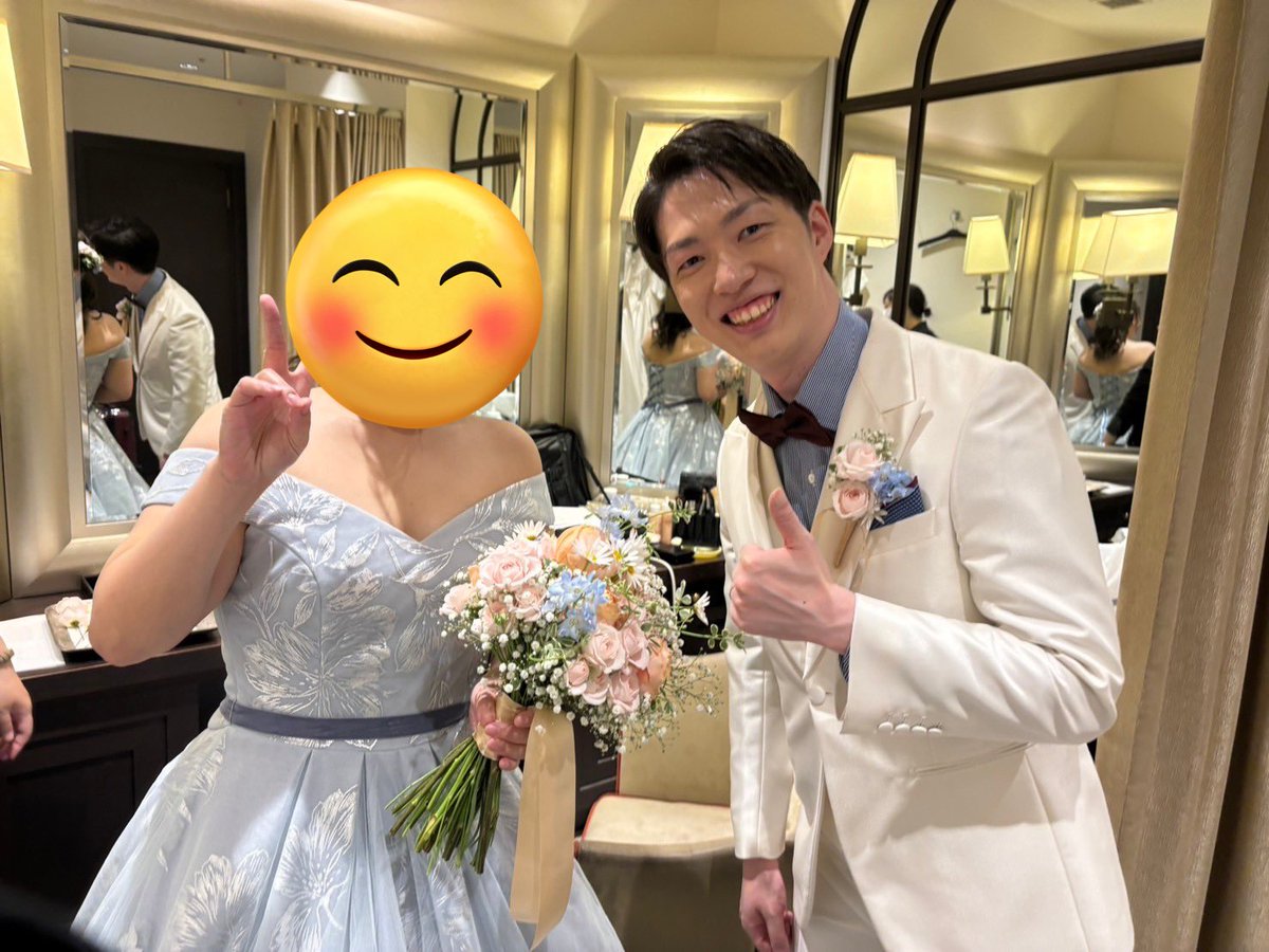 aMSaRedYoshi's tweet photo. 2024.5.12 
結婚式、披露宴を無事に行うことができました。
人生最高の１日を皆さん本当にありがとうございました！！

The Best Day Of My Life💍 https://t.co/5pSVXDegk0