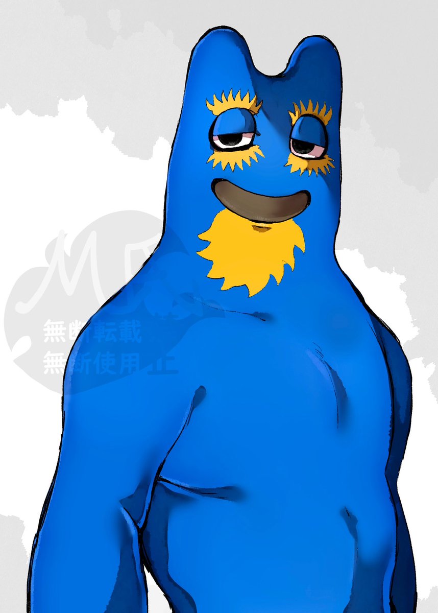 謎の青い彼
#gartenofbanban 
#gartenofbanbanfanart