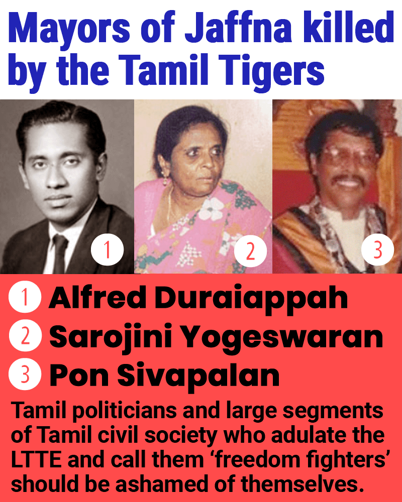 🇱🇰 Apparently these Tamil mayors were all 'traitors.'  

#SLnews #Colombo #Sinhala