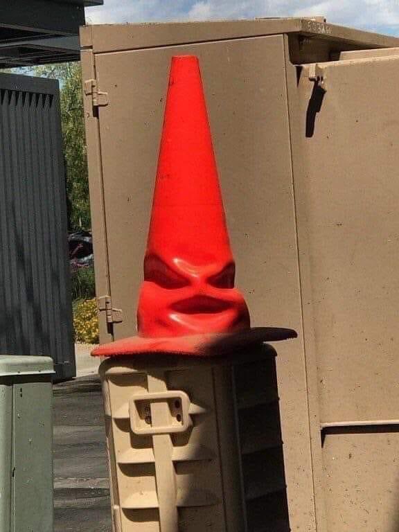 After being typecast in the Harry Potter movies, the Sorting Hat couldn't find more work as an actor and returned to highway jobs.