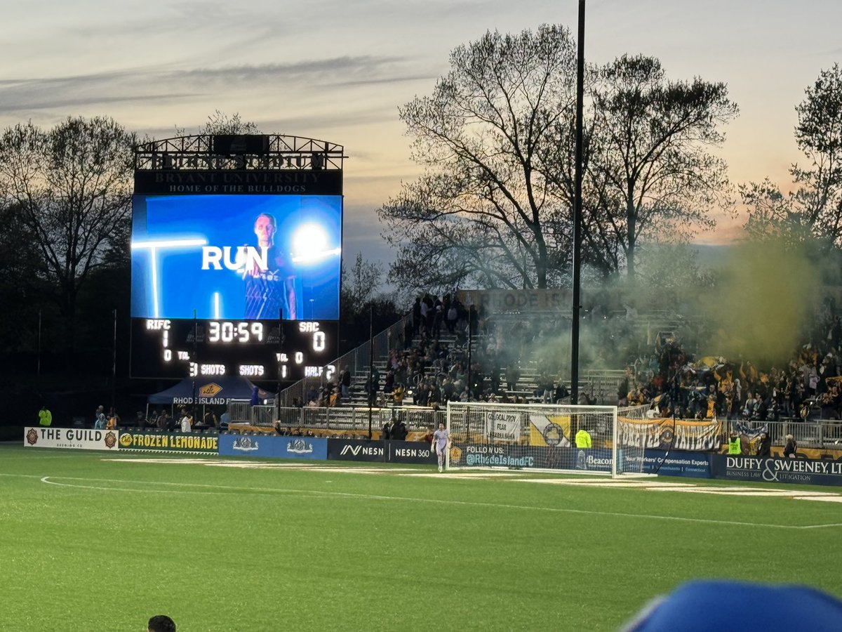 Awesome time taking in our first game with @RhodeIslandFC at @BryantUniv. Proud to watch this partnership take hold. Would be awesome to have @khanosmiff as a community spotlight (30 min live one on one) guest of @FountainHeadRI! 1,300+ community