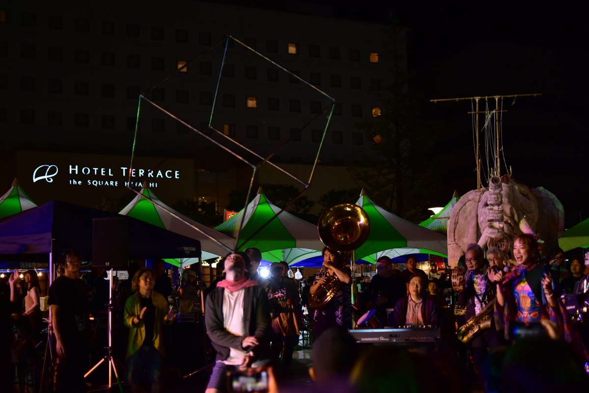 mitsu_0320's tweet photo. 2024.05.11
日立の #フィナーレ はどこもかしこも👀 
#ひたち国際大道芸 
#夜会 https://t.co/xTY5uwJsS5