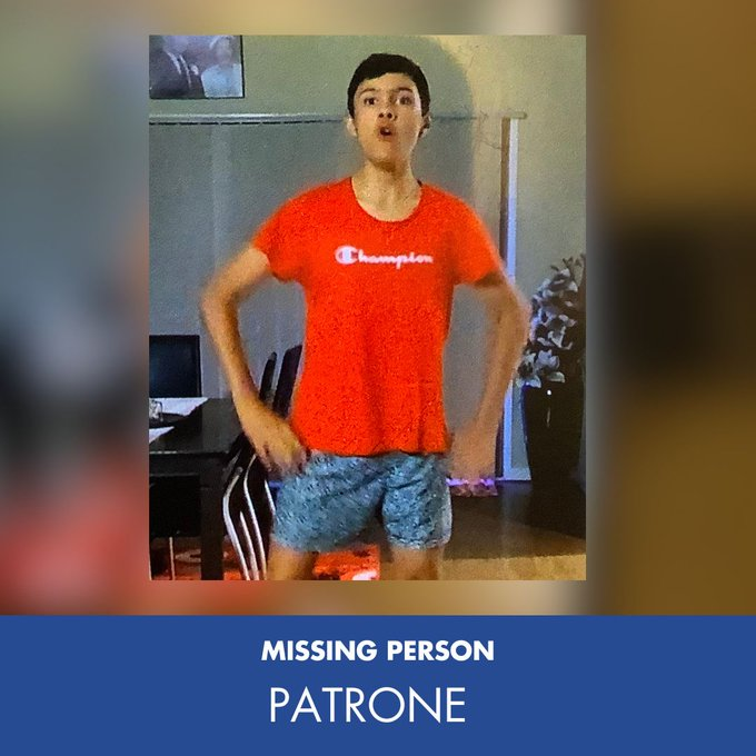 #MISSINGPERSON Australia - Patrone is missing from Point Cook, Melbourne

Anyone who sights Patrone or has information on his whereabouts is urged to contact Werribee Police Station on (03) 9742 9444.