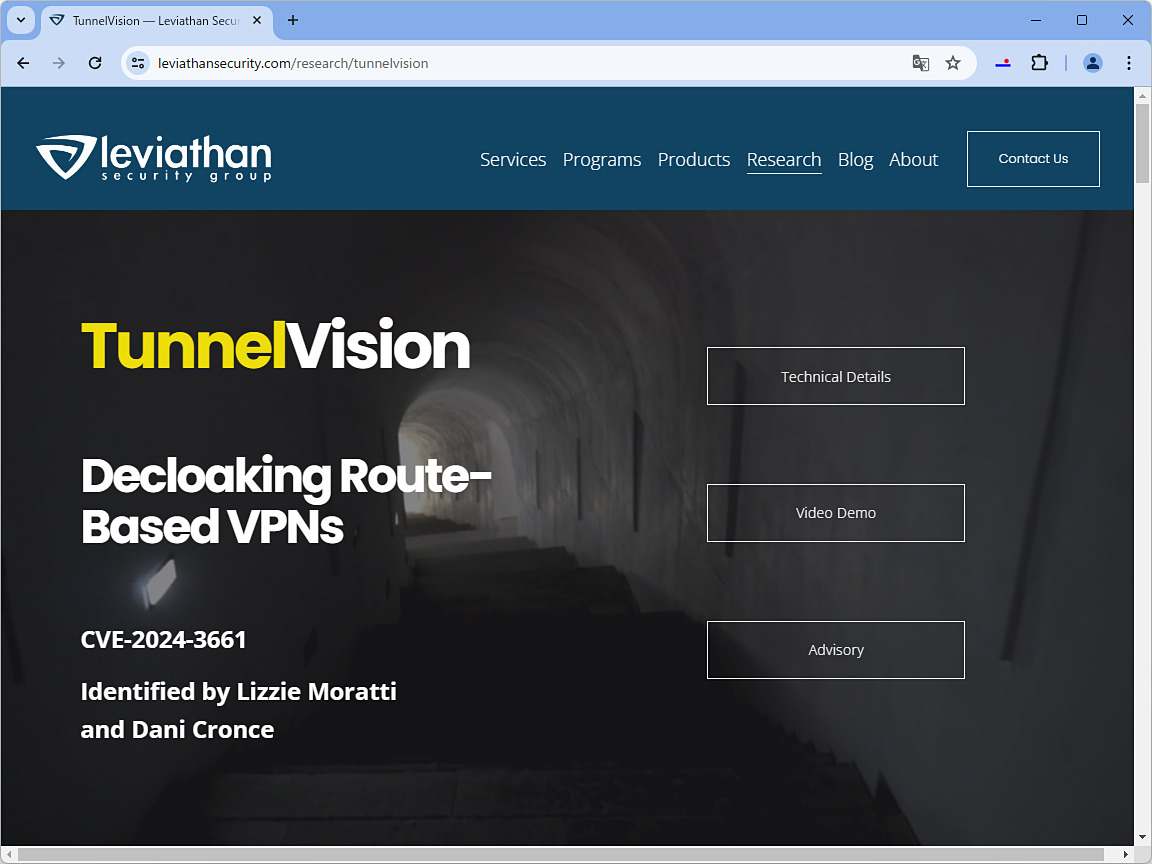 安全なVPNに繋いだつもりが筒抜け……「TunnelVision」脆弱性をJVNが警告／Windows、macOS、Linux、iOSなどに広く影響 forest.watch.impress.co.jp/docs/news/1590…