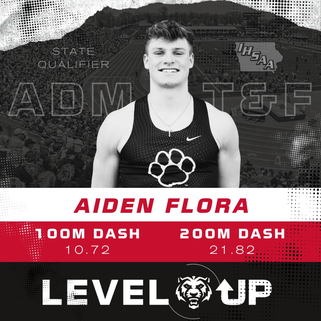ADM Boys T&F (@admboystf) on Twitter photo 🚨STATE QUALIFIER🚨Aiden Flora qualified in 100m & 200m dash, posting the third fastest times in 3A!  He will run the prelims on Thursday at 11:10am (200m) & 1:12pm (100m)! #LevelUp 🚨STATE QUALIFIER🚨Aiden Flora qualified in 100m & 200m dash, posting the third fastest times in 3A!  He will run the prelims on Thursday at 11:10am (200m) & 1:12pm (100m)! #LevelUp