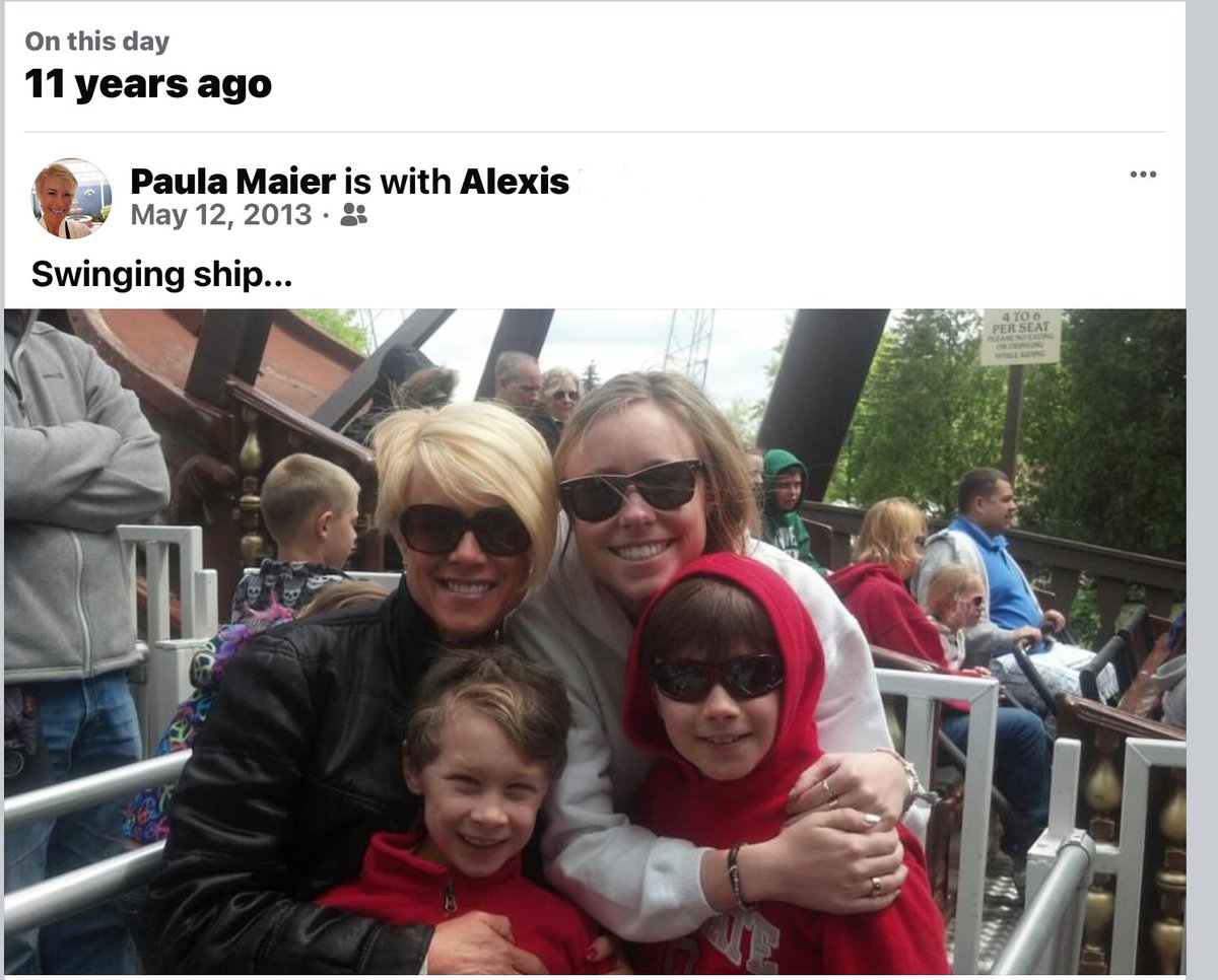 Great memories of Mothers Day. After my Mom died 8 didn’t want to keep the brunch tradition so we started going to Kings Island on Mothers Day 🎢