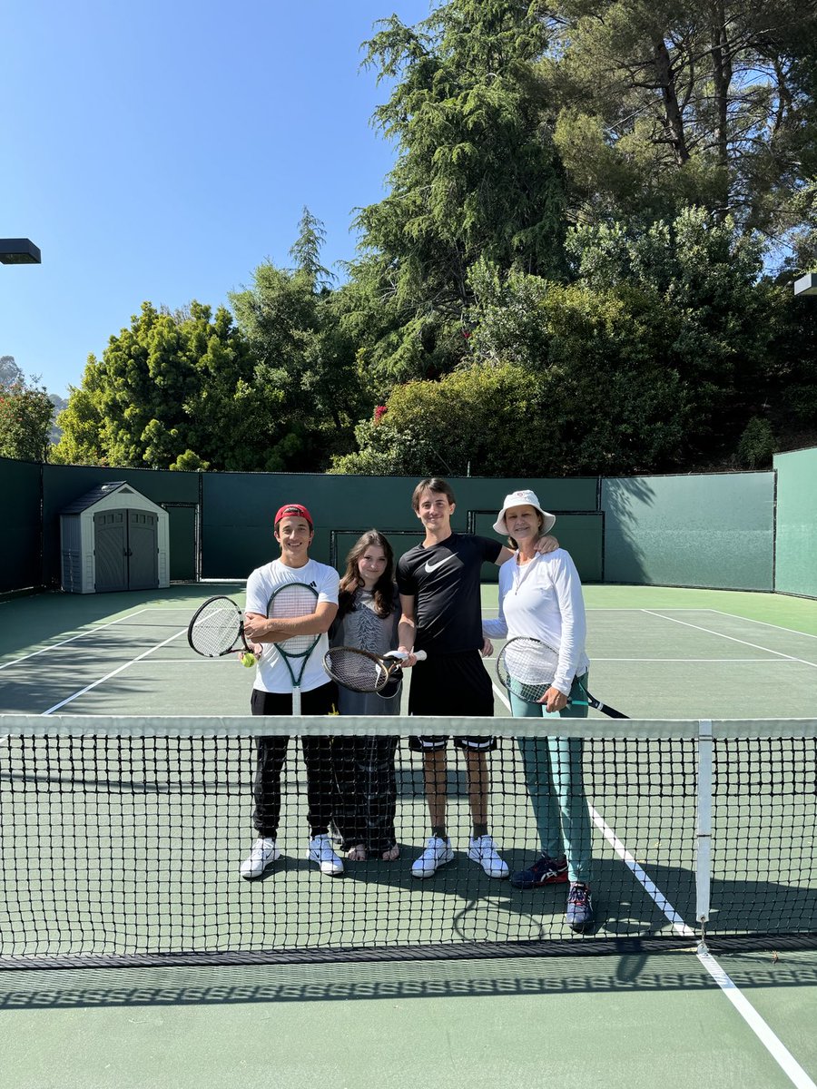 Happy Mother’s Day! Today my three kids treated me to family tennis, the best gift possible- time together.