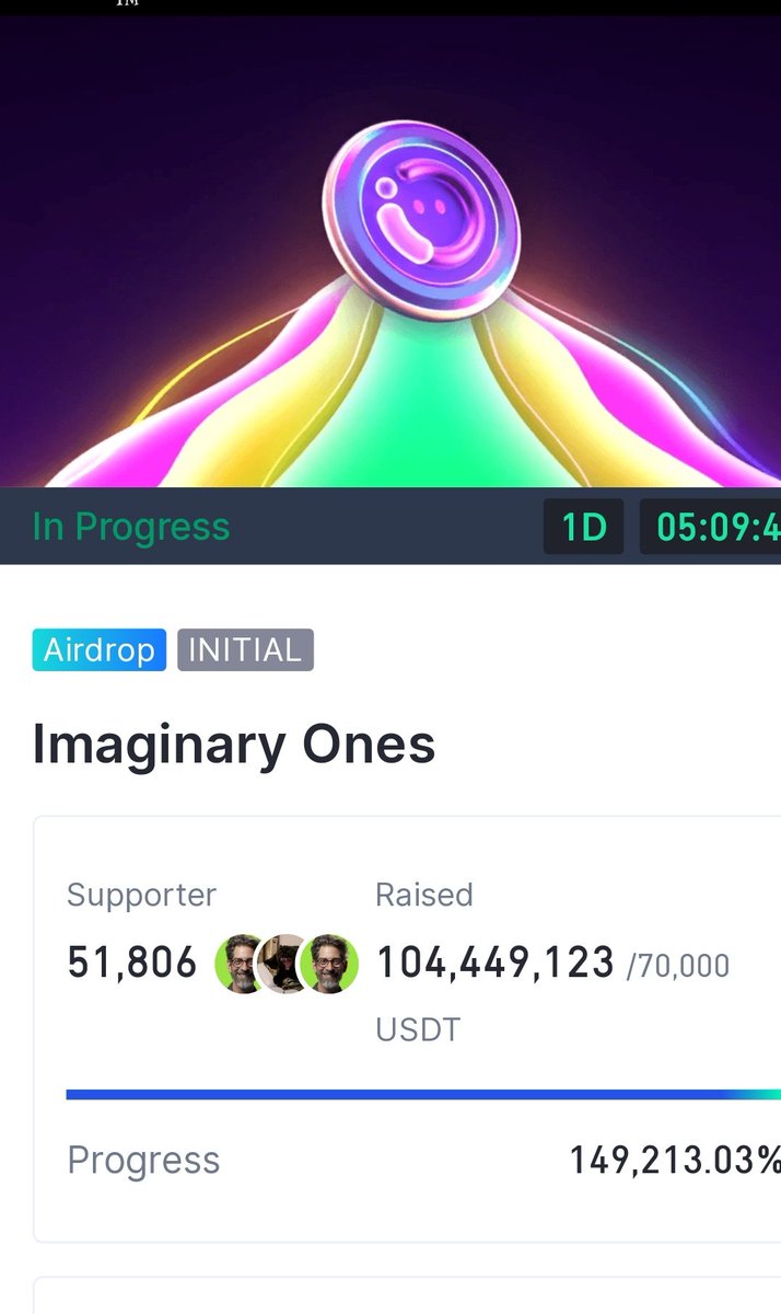 $BUBBLE by @Imaginary_Ones. have crossed over 100 million dollars on @Gateio_Startup