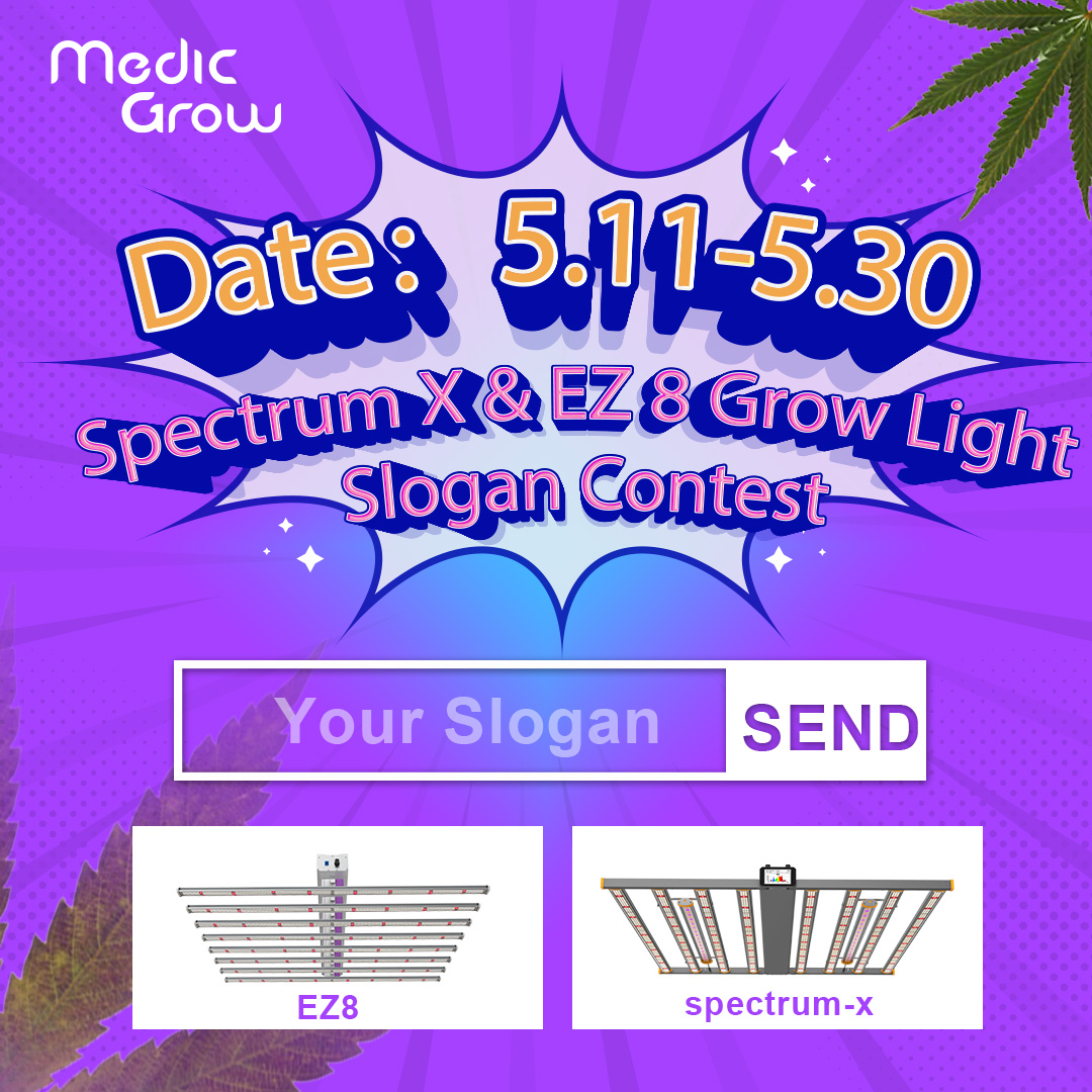 📷📷 Join the Medic Grow - Spectrum X & EZ 8 Grow Light Slogan Contest! 📷📷
📷 Prize: Spectrum X *1 and EZ 8 *1 (Refurbished lights, no warranty)