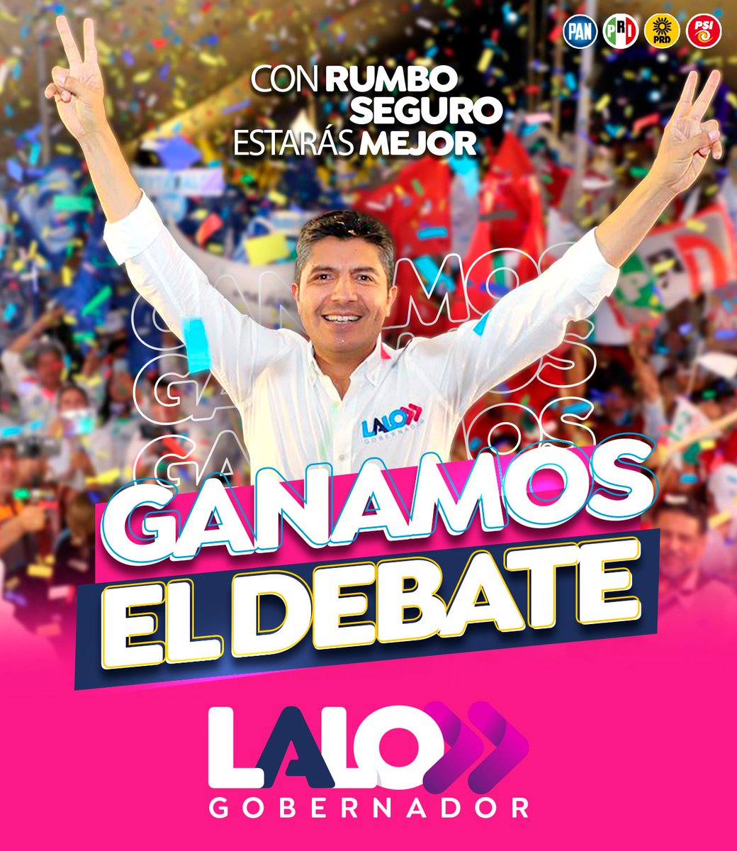 En el debate ganó la experiencia de los hechos por encima de las ocurrencias de Armentira.  #LaloGobernador #DebatePuebla2024