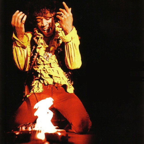 Jimi Hendrix sacrifices his guitar at the Monterey Pop Festival, 1967