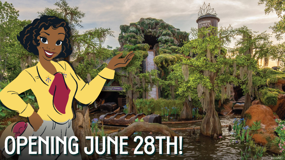 Tiana’s Bayou Adventure opens June 28 at #WaltDisneyWorld! 💚✨ di.sn/6010jNtSu