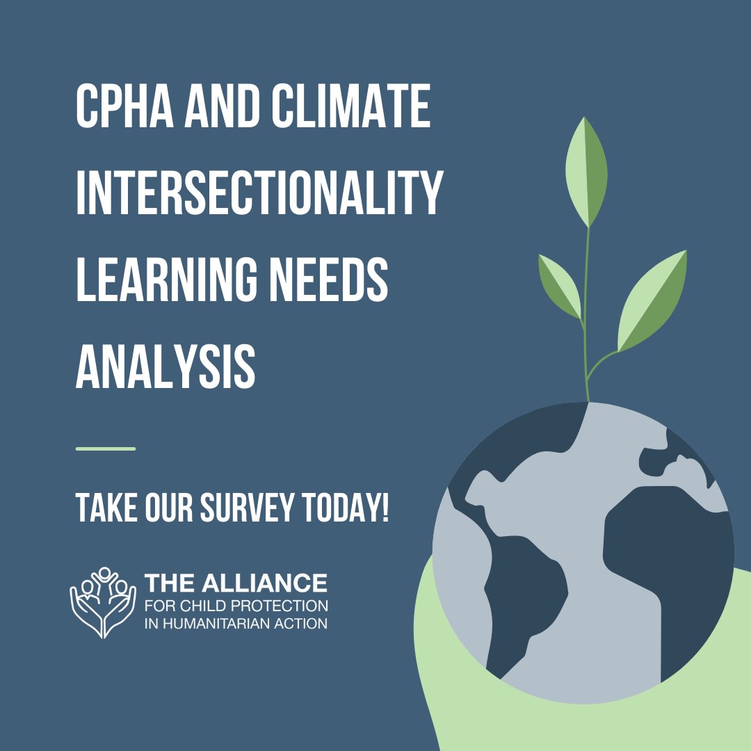 CPiE_Global's tweet image. 🌍👧 Your Voice Matters! 📣

Climate change isn&apos;t just about the environment—it&apos;s about protecting our children&apos;s future. 🌱 Help us in understanding the intersectionality between #childprotection and the #climatecrisis ➡️ alliancecpha.org/en/news/cpha-c…
#LearningNeedsAnalysis