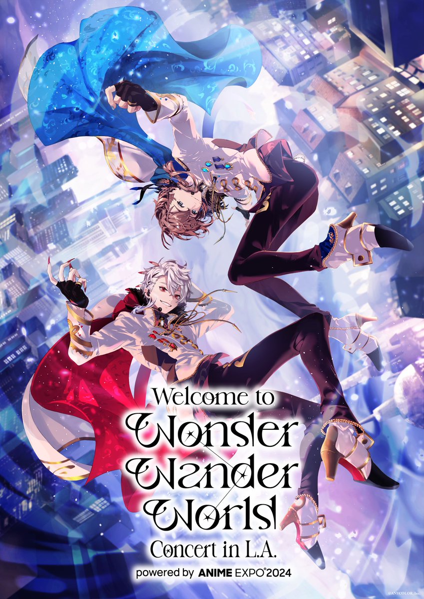 📣ChroNoiR brings their live concert 'Welcome to Wonder Wander World' to Anime Expo 2024! The NIJISANJI VTuber unit will reprise their successful concert from Japan at #AX2024 ✨

ℹ️ More Info: anime-expo.org/welcome-to-won…
🔗Events Page: nijisanji.jp/events/AX2024_…