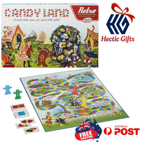 The kids game that taught a generation about shapes, colours & magical characters from Candyland is back in this 1967 Limited Edition!

ow.ly/q57G50RsE97

#New #HecticGifts #Hasbro #CandyLand #RetroSeries #BoardGame #Edition1967 #FreeShipping #AustraliaWide #FastShipping