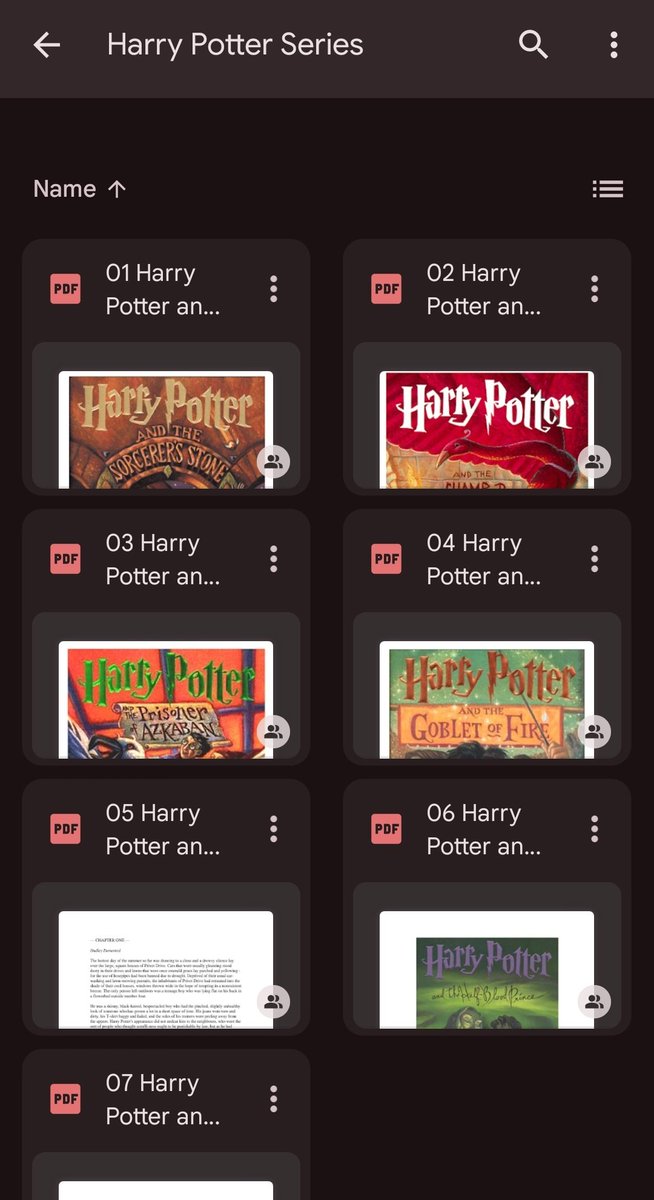 Punya pdf Harry Potter series di drive, ada yang mau?

 #HarryPotter #books