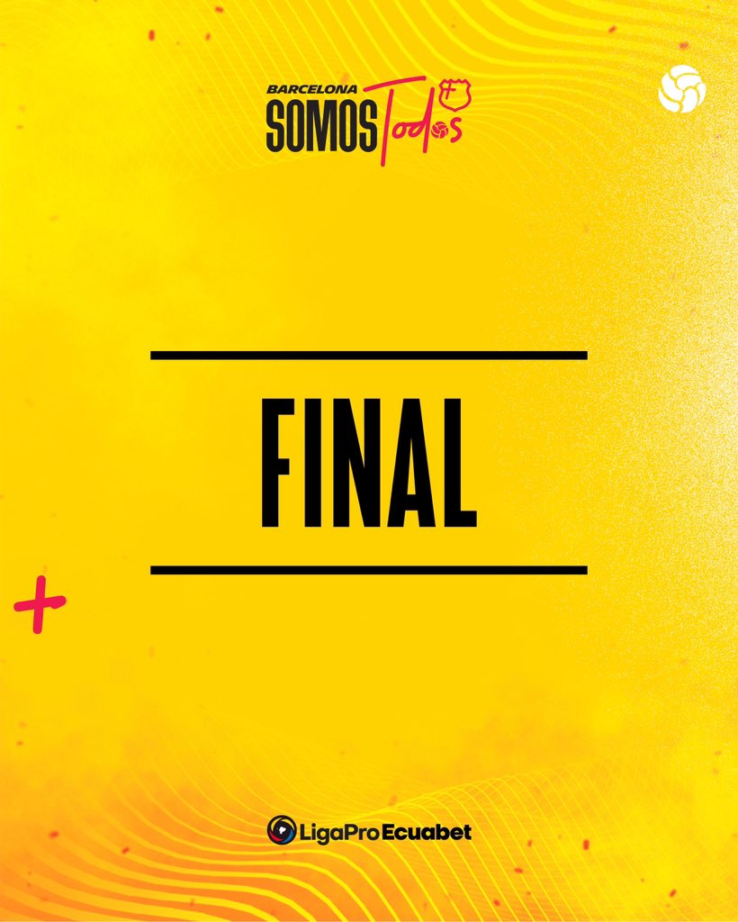 ¡Final del partido! ⏱️ #BSCvsAucas 1-1