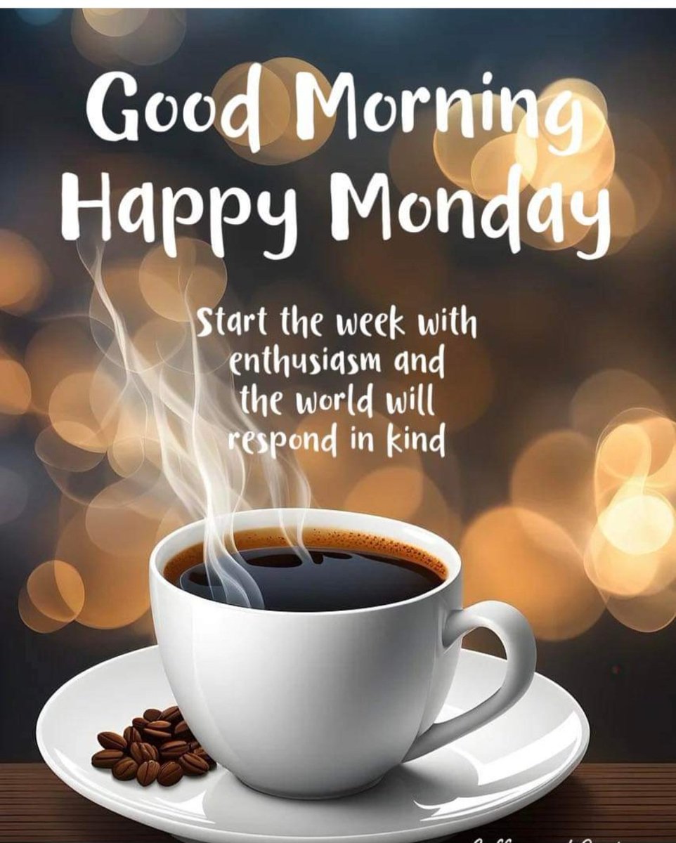 PoojaRanigarg's tweet photo. Good Morning!  Happy Monday!  Start the week with enthusiasm and the world will respond in kind. https://t.co/9oe6woZzg9