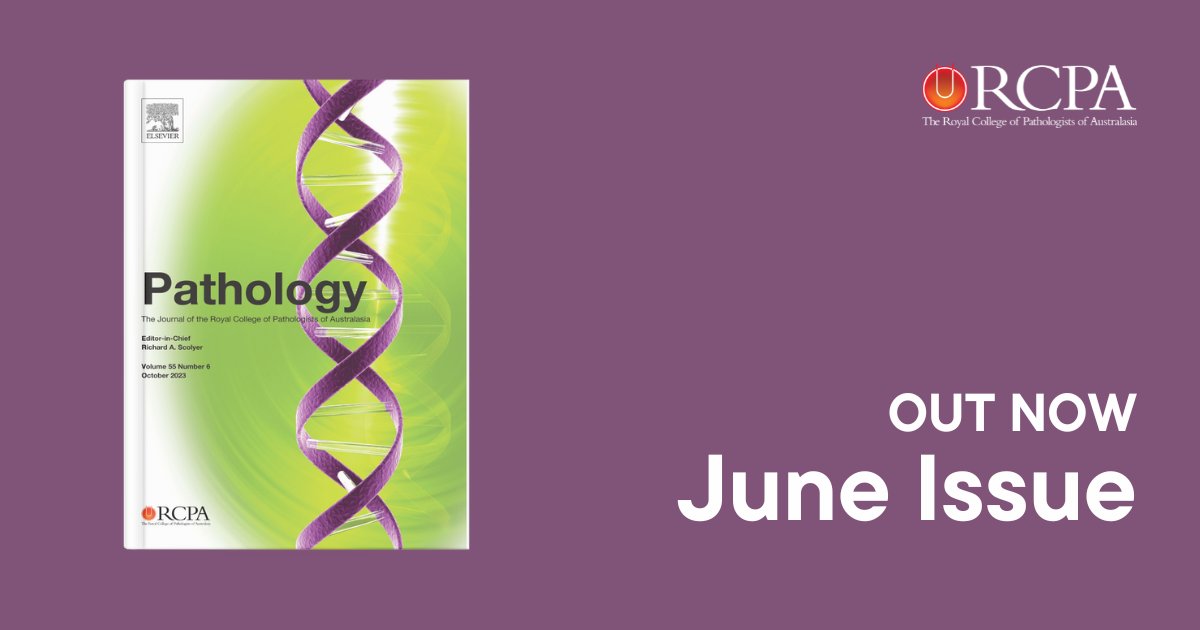 The June issue of #Pathology journal is out now! Read it online here ➡️ rcpa.me/PathJournal #PathTwitter #MedTwitter #PathResidents #MedEd