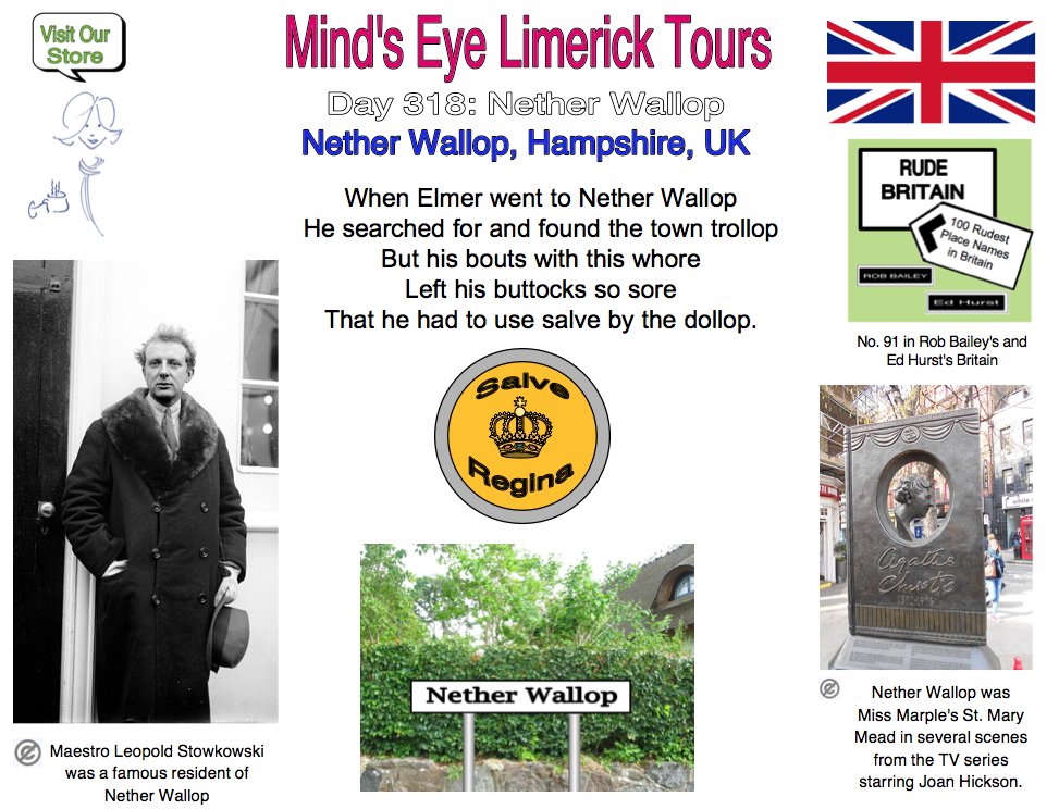 tom_mindseye's tweet photo. #Limerick #entertainment #humor #fun #NetherWallop #spankophile #MissMarple #StMaryMead #AgathaChristie https://t.co/nWXxewXtTF https://t.co/eLWYNYhoeA