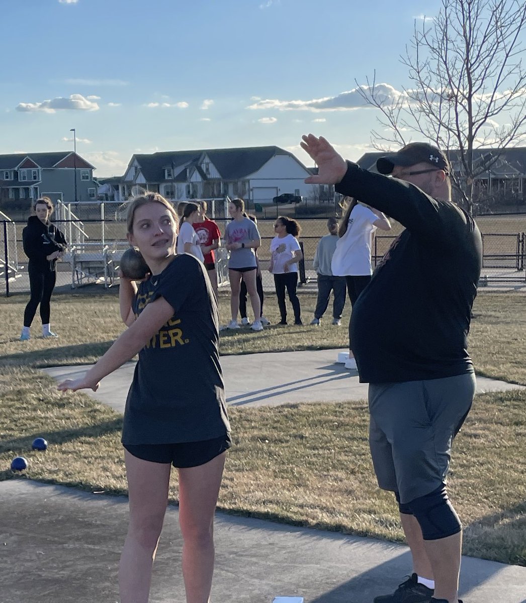 Coach Sammons has been a great help with the throwers this year! He is technically one of the 8th boys assistants, but has thoughtfully and willingly shared his time with our girls as well!! They have shown great growth, and we are really thankful for all of his help!