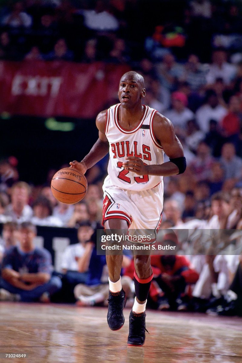 The Sheri Berto memorial band is a unicorn for high level game worn collectors. The band does not fully go across the mesh similar to game images from the 92 Finals, so it is definitely not that jersey. To this day, a photomatched MJ from this season has NOT surfaced.