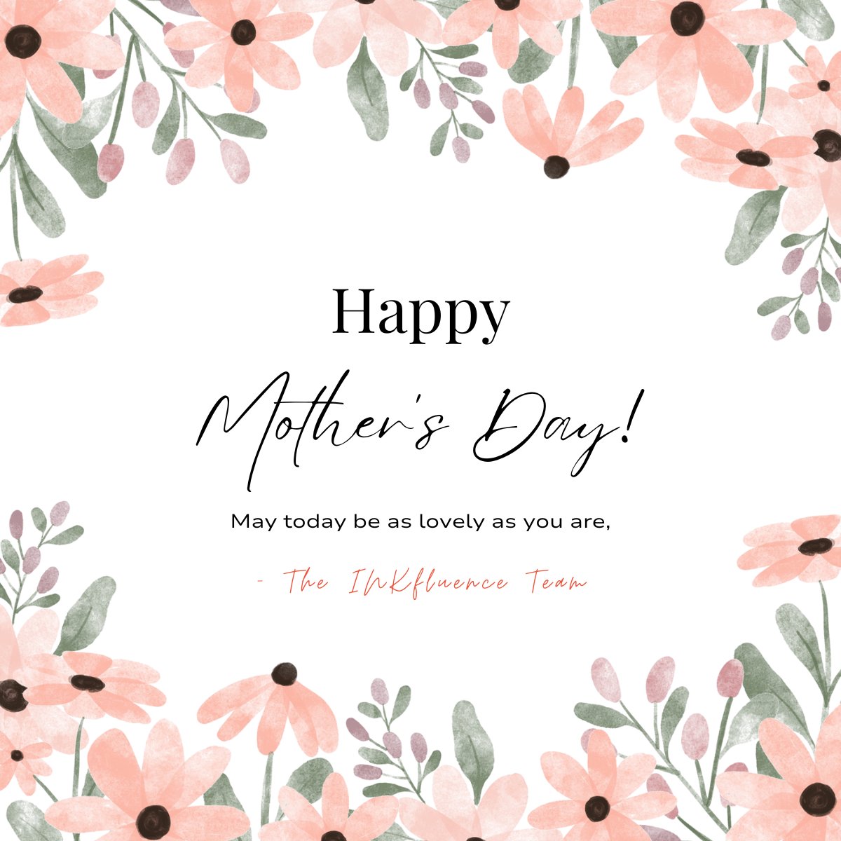 From all of us at The INKfluence, we wish you a day filled with love, joy, and relaxation. May you feel appreciated and celebrated—not just today, but every day.
 
Happy Mother’s Day!

#TheINKfluence #AuthorMarketing #DirectSales #HappyMothersDay #SpecialEditionBooks
