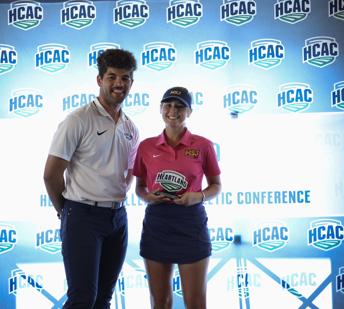WGOLF| Alyssa Haverstraw finished with a three-round total of 228, good for second place overall in the @HCACDIII women’s golf Championship!