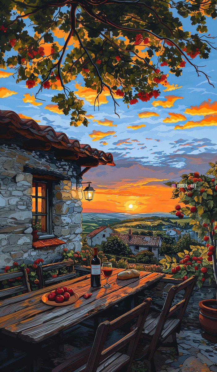 A silent toast to the setting sun... #TwitterPaintings