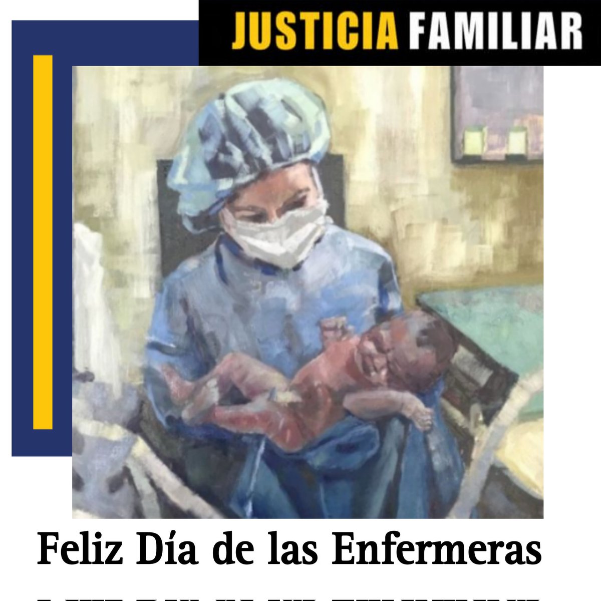 Hoy #DiadelaEnfermeria, felicitamos a todos los profesionales, hombres y mujeres que se dedican a cuidar a los pacientes enfermos, con mística y dedicación. @Pr1meroJusticia