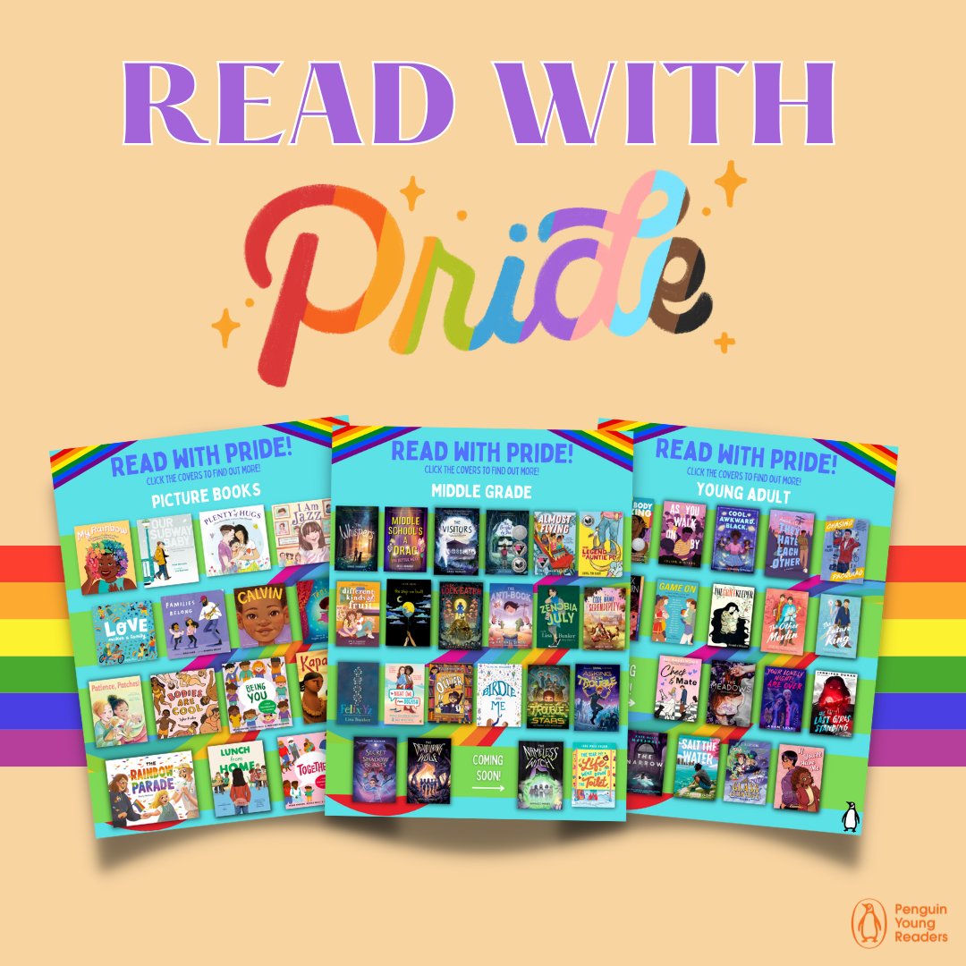 Celebrate Pride in your class or library all year long. Discover books that center LGBTQ+ characters and stories in this interactive booklist for readers of all ages. 📚 penguinschoollibrary.com/PrideBooklist