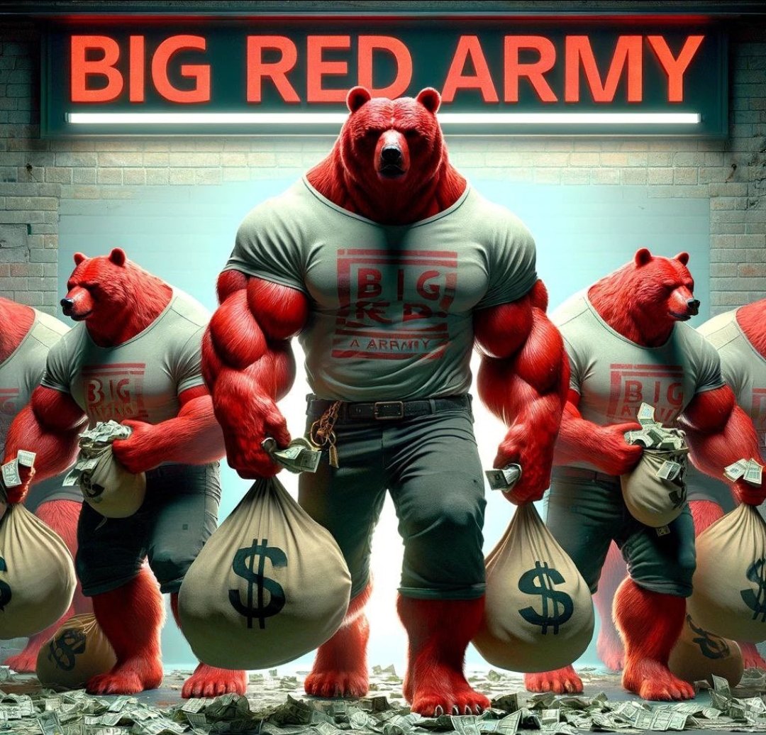 @BigRed_Army @MrBarryCrypto Hello memecoin army. #BigRed $Td army has arrived 🔺️