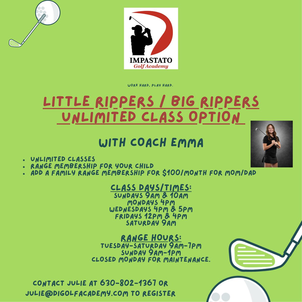 Little Rippers and Big Rippers.  Unlimited Summer Class Schedule.  @dimpastato1 @PGAJrLeague #juniorgolf #golfcamps