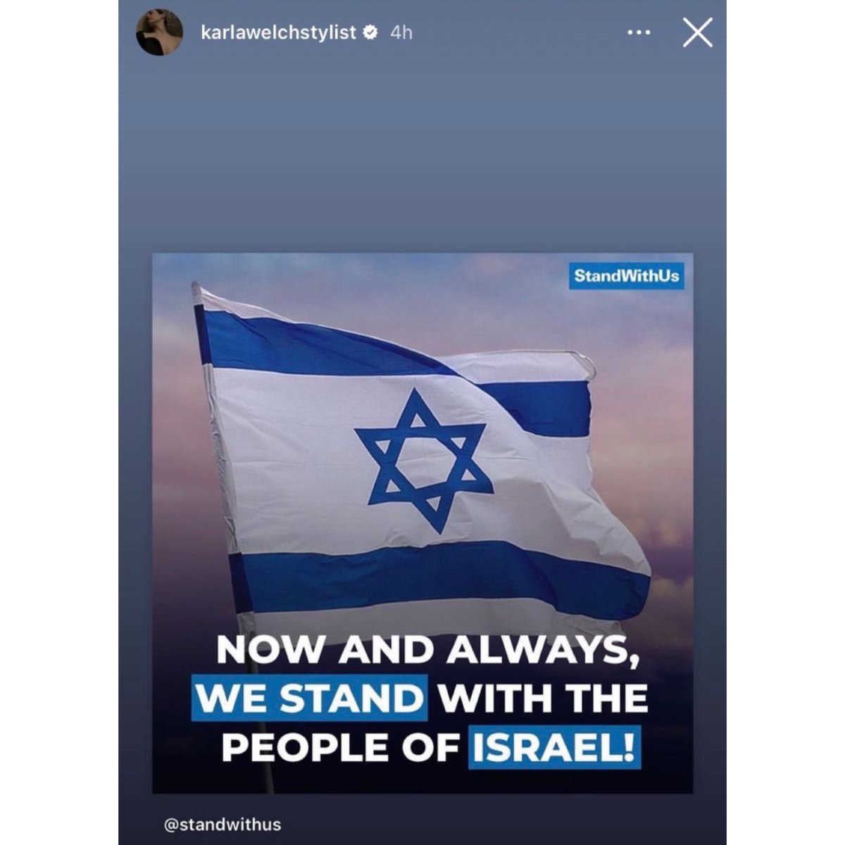 Karla Welch dresses Gal Gadot, Karlie Kloss, Justin and Hailey Bieber, Amy Poehler, Sarah Paulson, Greta Gerwig, Tracee Ellis Ross, America Ferrera, Matt Damon, Olivia Wilde, Kristen Wiig, and Diana Ross. Welch stands with Israel.