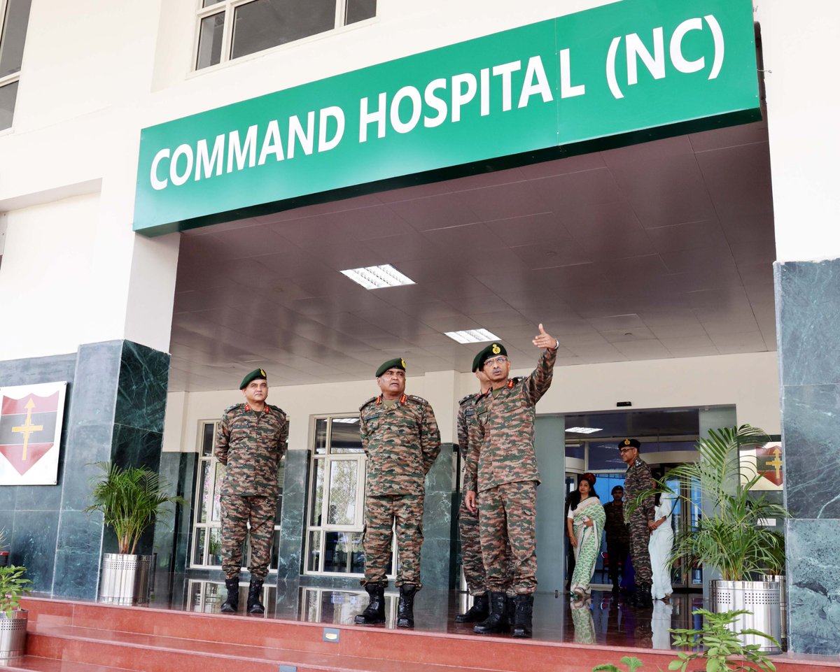 Indian Army Chief General Manoj Pande visited the newly established Command Hospital in Udhampur along with esteemed Army dignitaries and local officials.