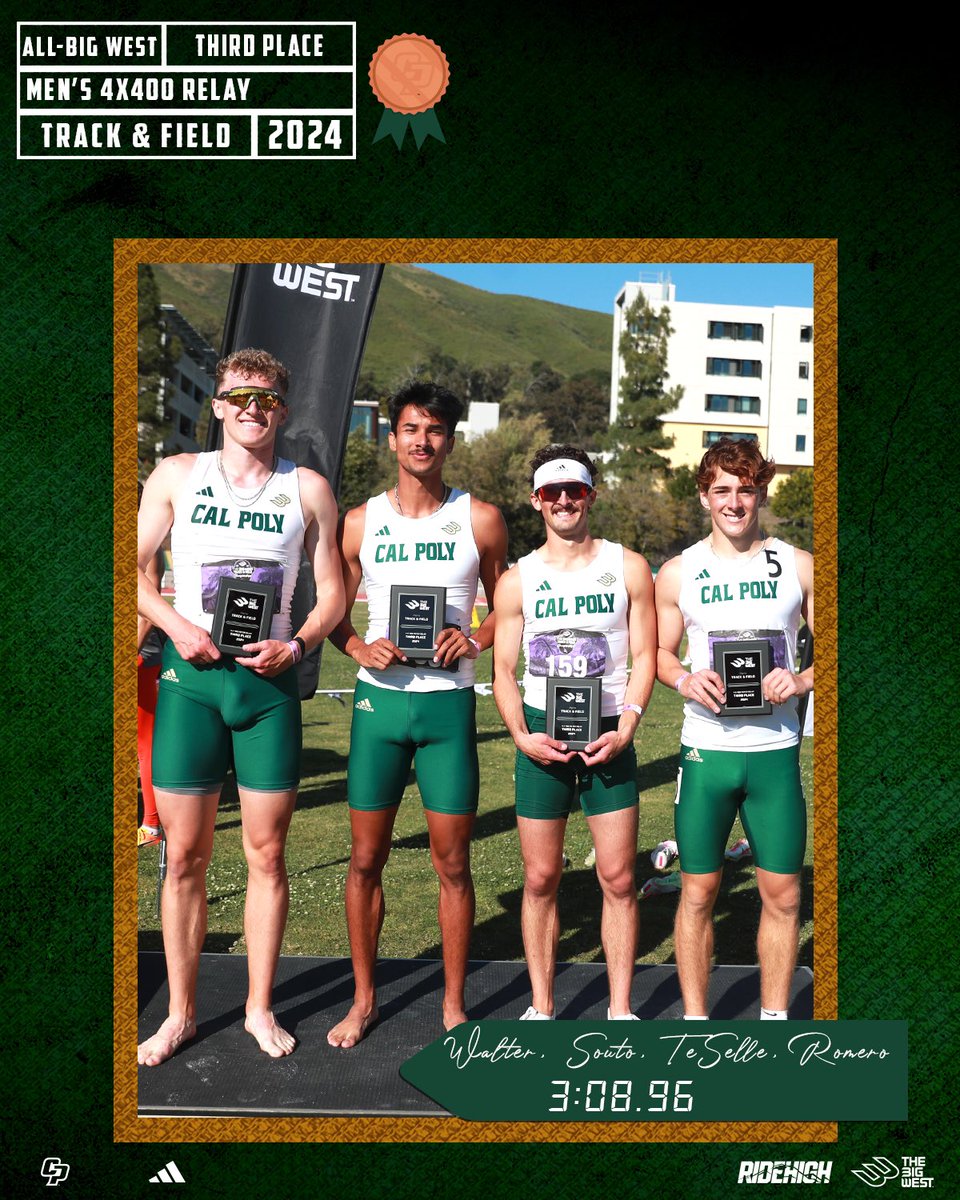 Light work for this crew 😤

Our men’s 4x400 relay posted the second fastest time in school history (3:08.96) to capture third 🥉 at the Big West Championships!!

#RideHigh🐎
